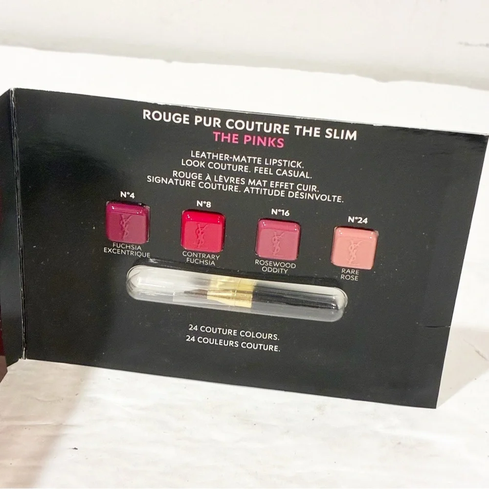 YSL Rouge Pur Couture The Slim THE PINKS 4 Sample Pods # N4, 8, 16, 24‎ NEW